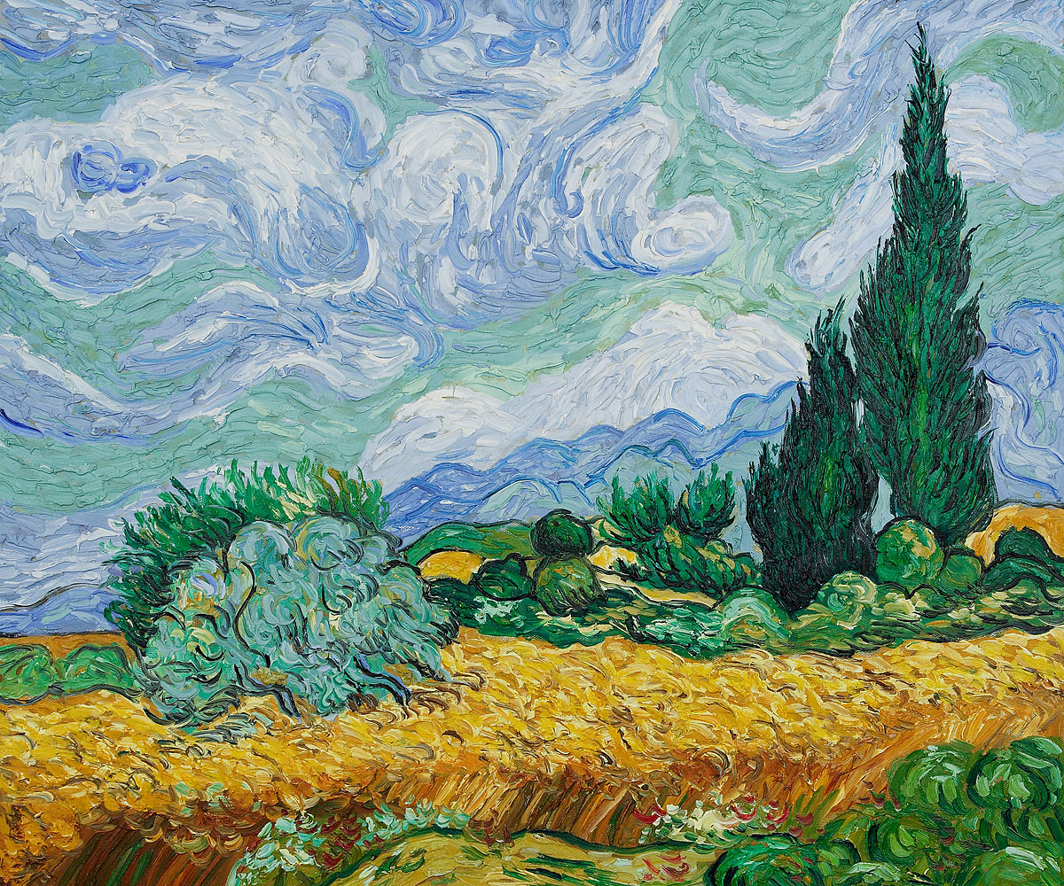 Wheat Field with Cypresses by Vincent Van Gogh